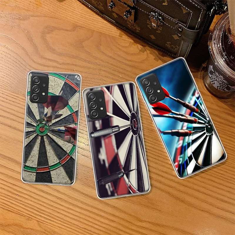 Darts Aesthetics Wire Target Phone Case for Samsung A54 A57 A37 A17 A14 A15 A12 A24 A34 A55 A35 A25 A52S A07 A05S A04S A22 A32 A
