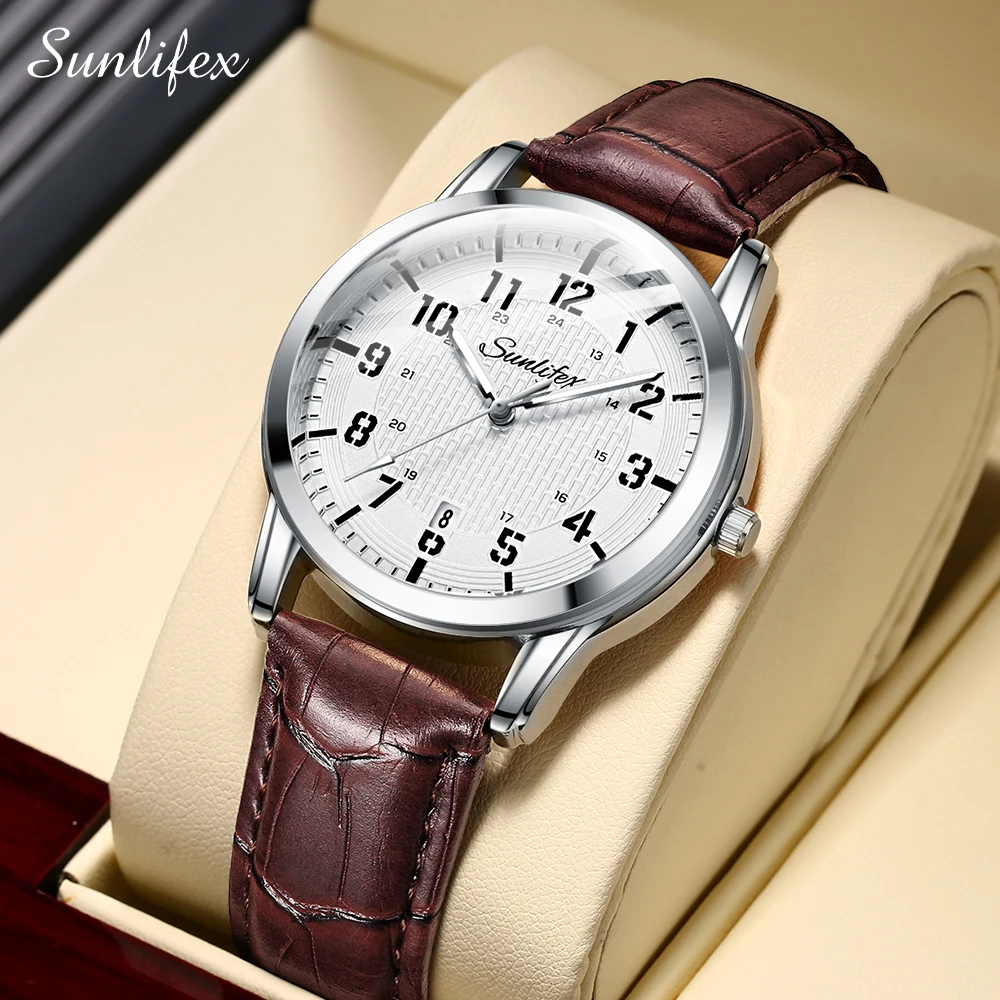 Sunlifex Traditional Business Men's Watch Leisure Business Simple Quartz Watch