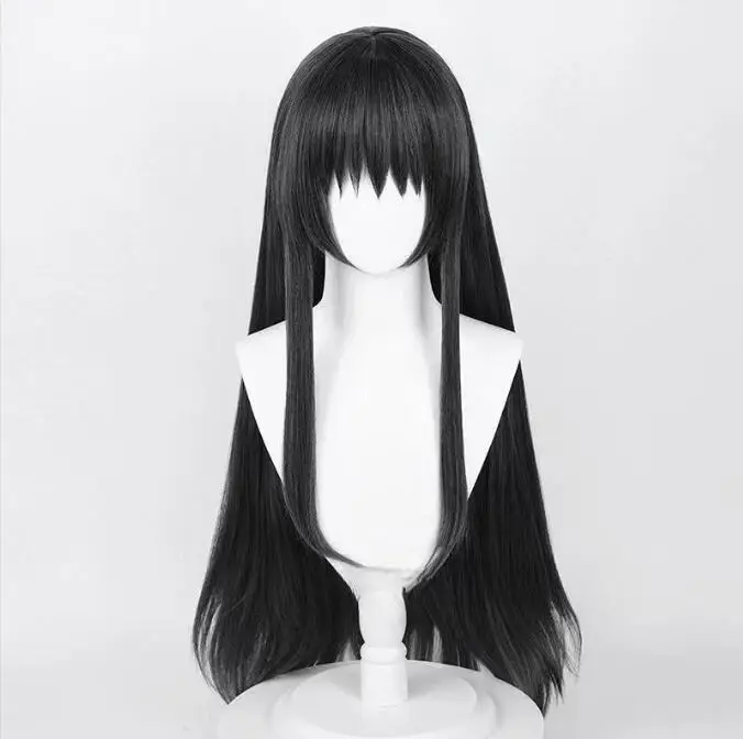 

Anime wig Akemi Homura cosplay Wig Fiber synthetic wig Anime Cosplay Black long hair