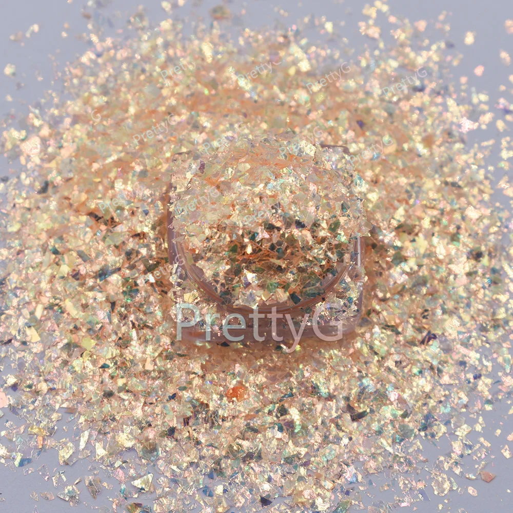 PrettyG 1 Box Irregular Shard Shape Glitter Sequins for Resin DIY Making Art Craft Nail Makeup Decoration Accessories CS