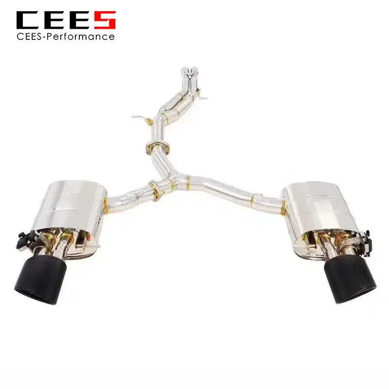 CEES Catback for AUDI RS4 2.9T 2019-2022 Racing Car Valve Muffler  Tuning Valve Escape Electrica Exhaust System Scarico