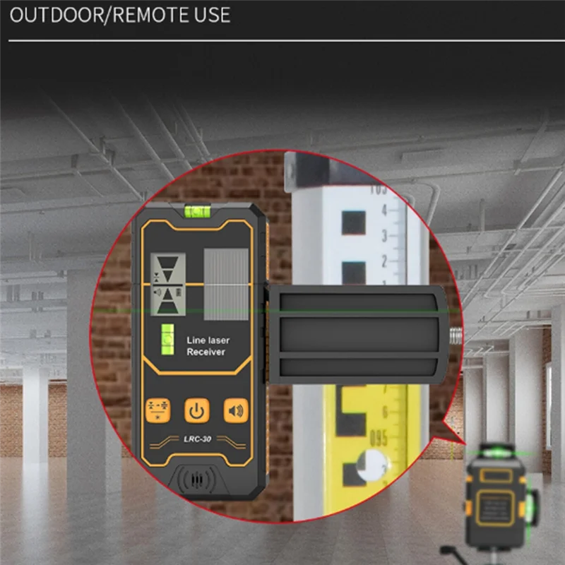 

AT02-Laser Line Detector Dual Screen Display High Precision For Industrial Office Professional Portable