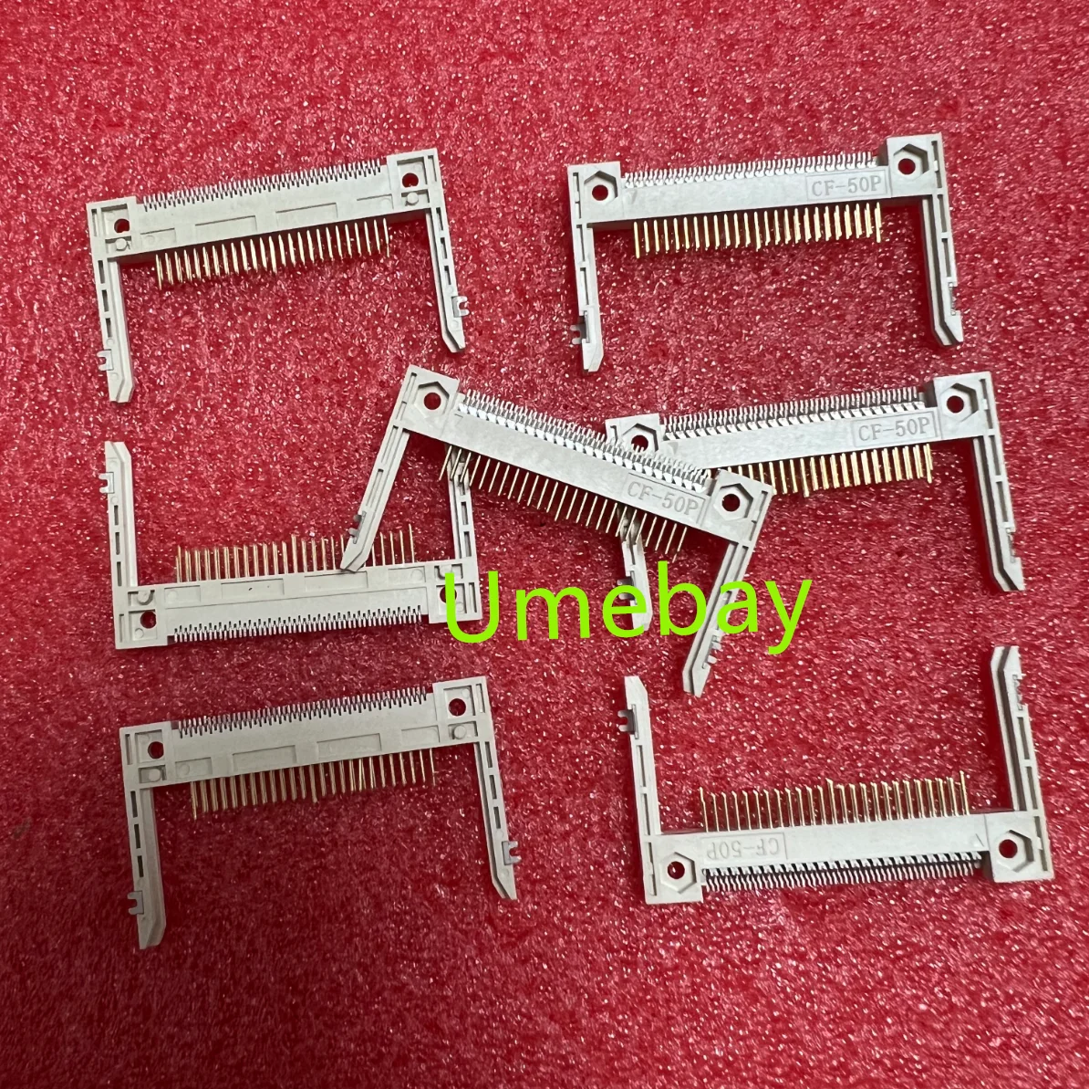 10pcs / CF Card Holder (Under the Board) Long Arm Type L=26.9mm Spacing SMT Patch Type 50P