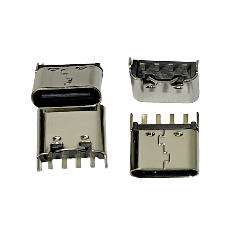 10-100pcs USB Type C 3.1 Jack Charge Socket Connector 4Pin Direct Plug Mother Base 6.8H High Data Transmission Quick Charge Head