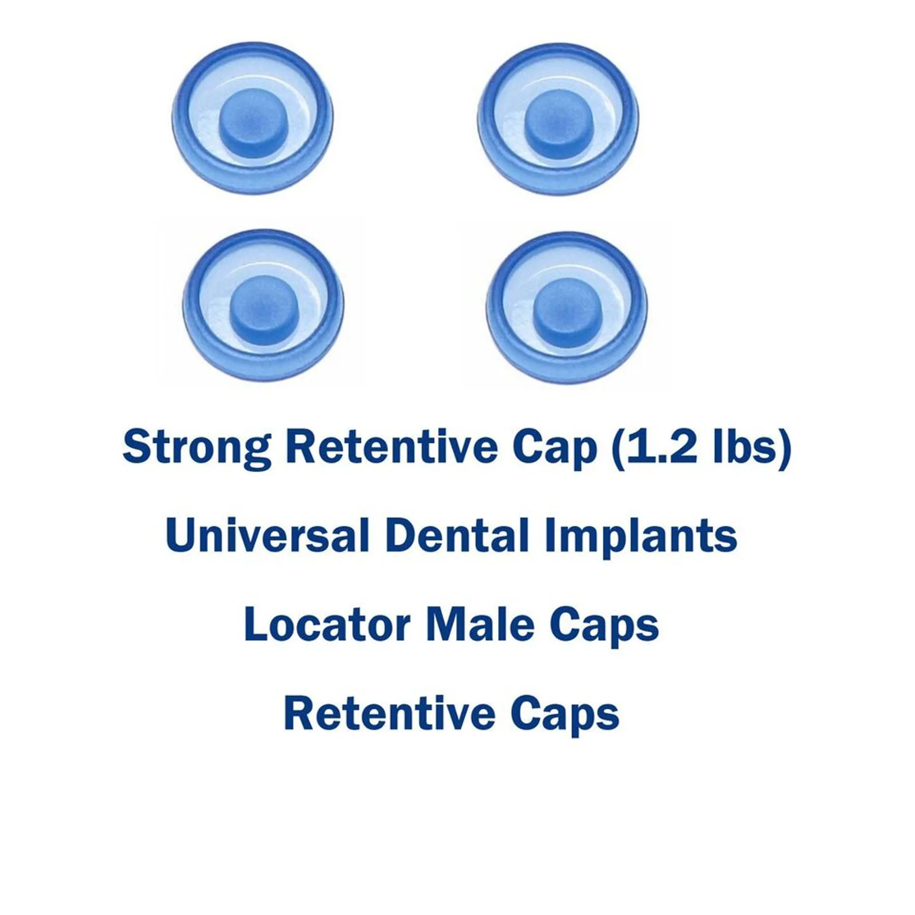 Dental Implant Overdenture Locator Core Tool Metal Male Caps Housing Retention Core Tool Block-Out Spacer