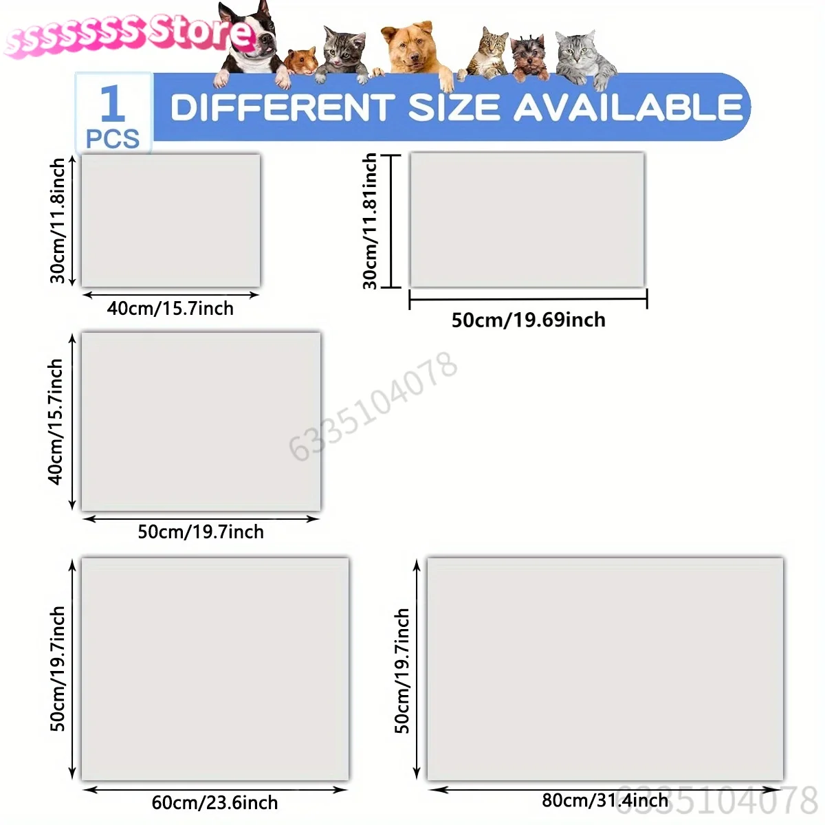 Repeating Cat Pattern Pet Feeding Mat, Suitable for Dogs and Cats, Dog Feeding Mat, Cat Feeding Mat, Halloween Decoration, Chri