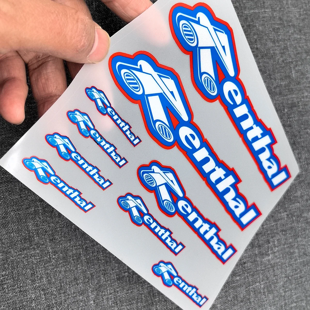9 Stücke Wasserdichte Renthal Motorrad Aufkleber Gabel Aufkleber Set Motorrad Zubehör – Detail 4