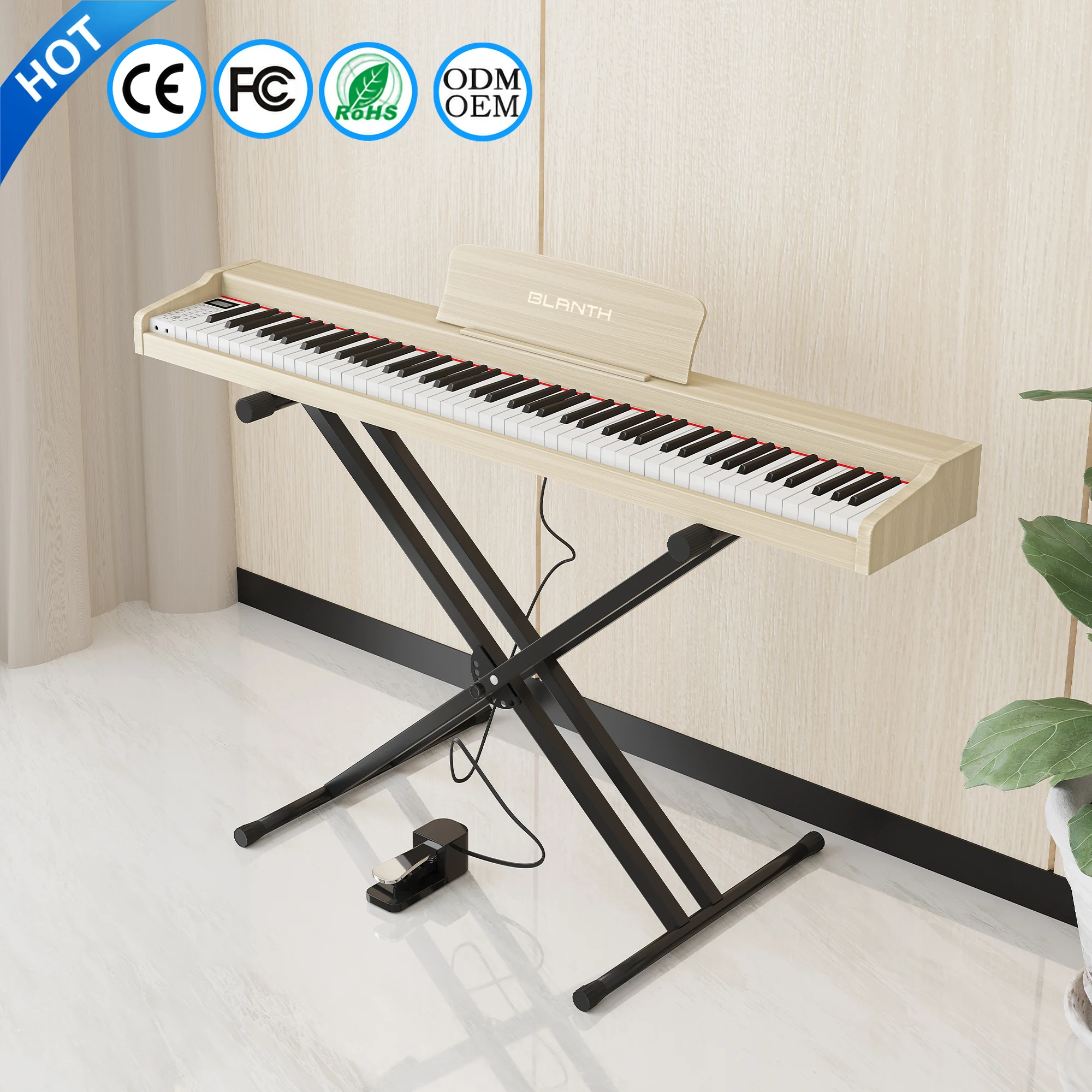 

Portable 88-key Digital Keyboard Piano Organ