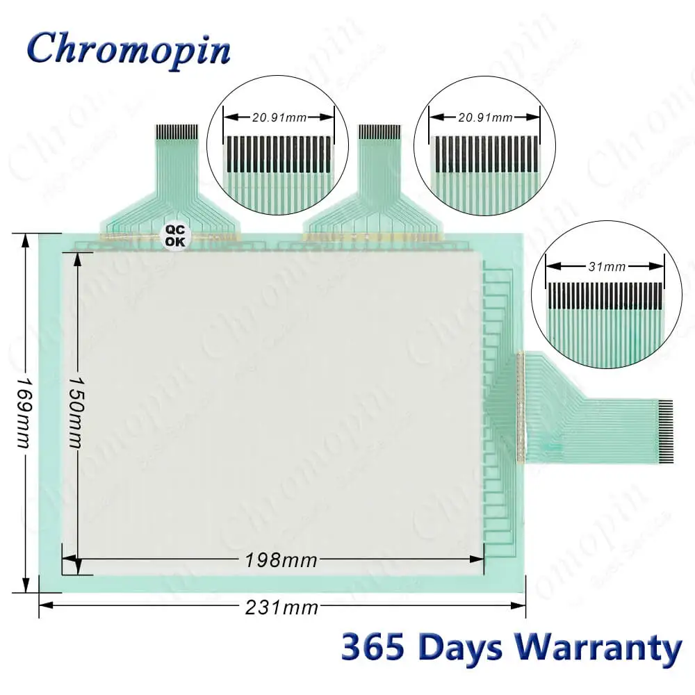 NT620C-ST141-EK NT620C-ST142 Touch Screen Panel Glass Digitizer for OMROM NT620C-ST142B Touchpad with overlay