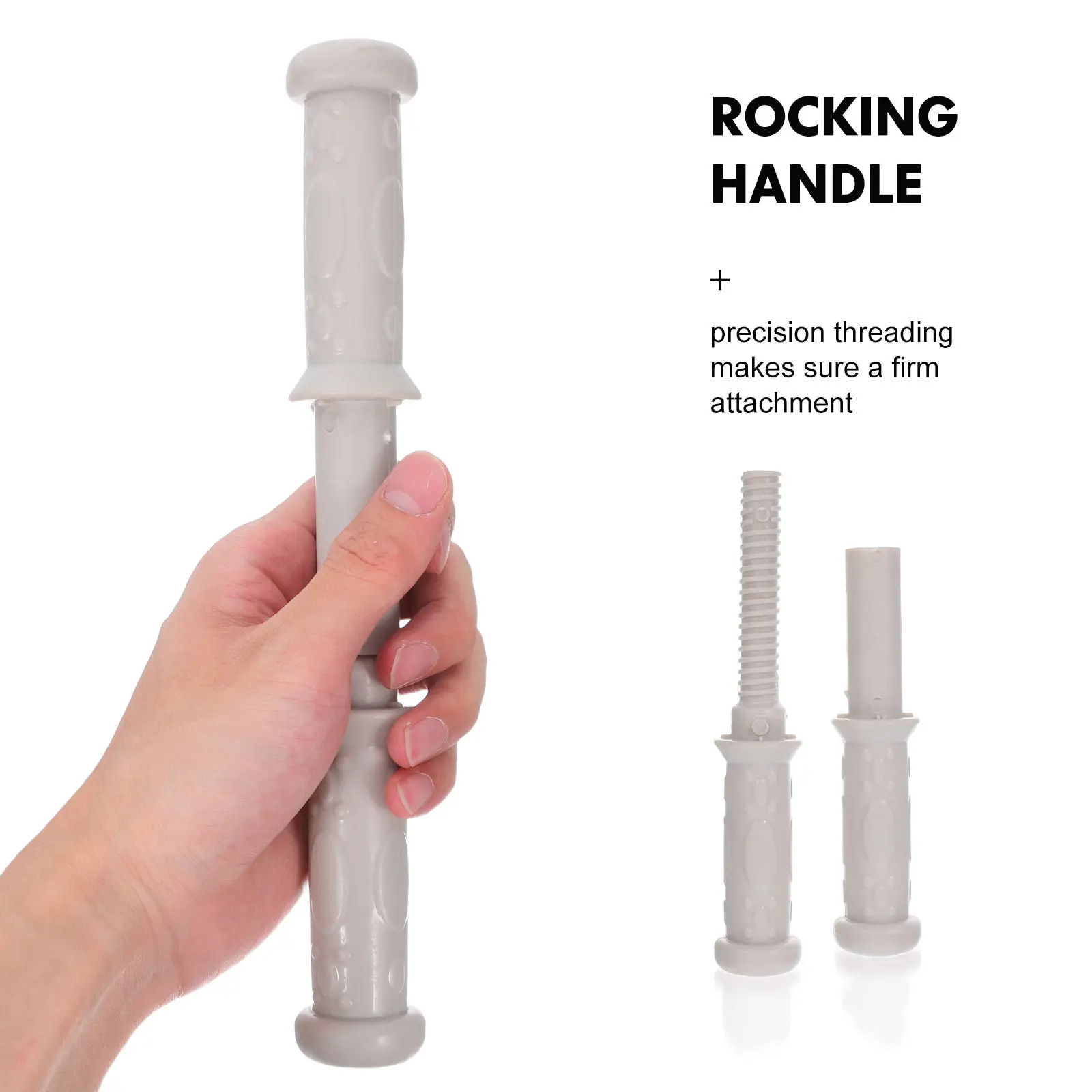 2Set Universal Children Rocking Handles Plastic Threaded Replacement Grips Comfortable Ergonomic for Toddler Rocker Accessories