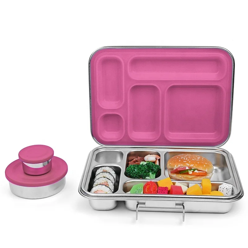 Aohea Bento Lunch Box Silicone   Collapsible  304 Stainless Steel Storage es & Bins Food