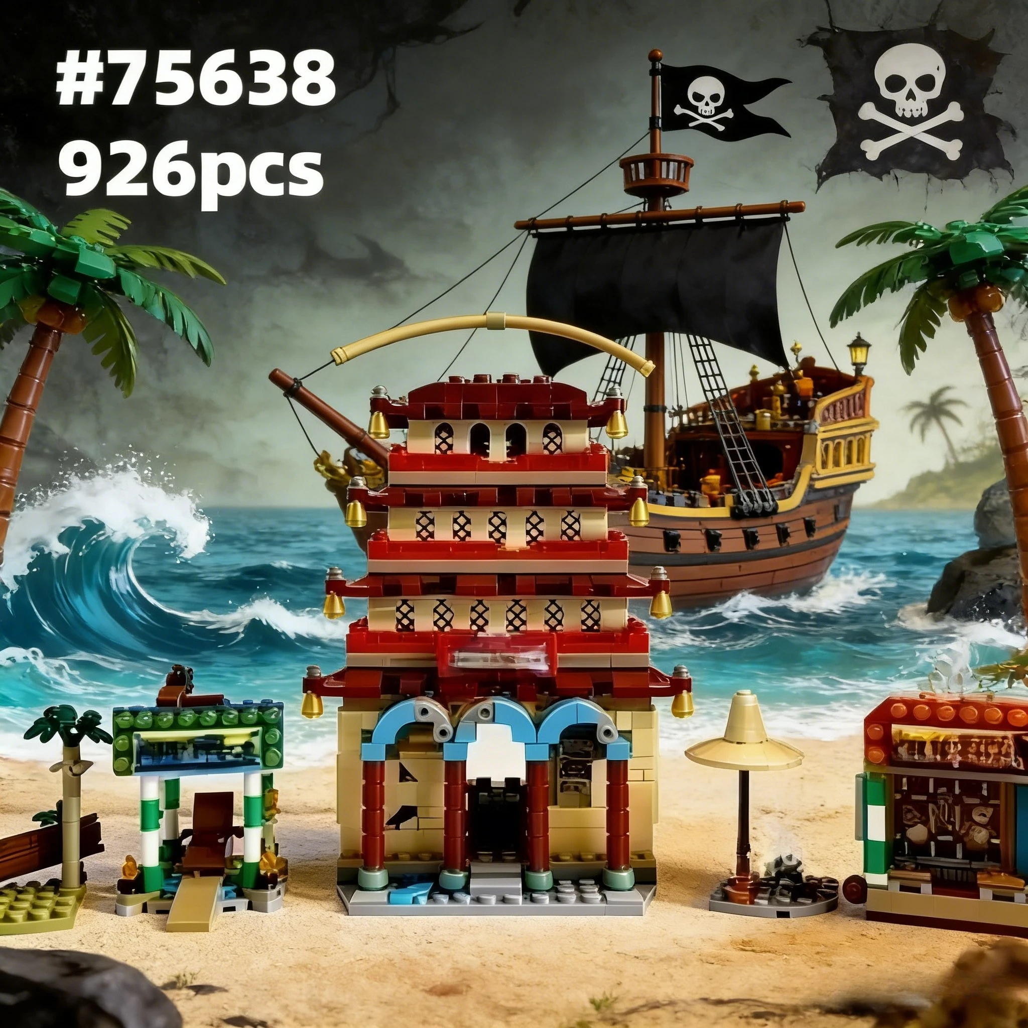 

НОВИНКА: Конструктор «Навигационный король Луффи: Битва в Арлонг-Парке» (926 деталей), модель 75638, подарок на День рождения и Рождество