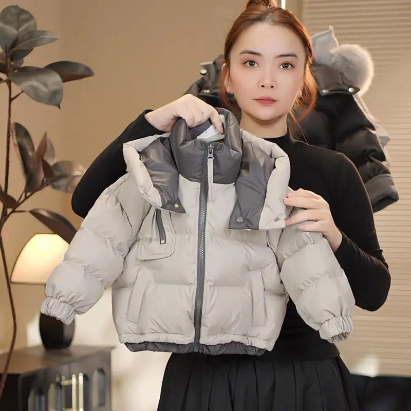 Children's Winter Down Jacket New Fashion Boys Girls Thickened Warm Coat Hooded Parka Children Padded Outerwear