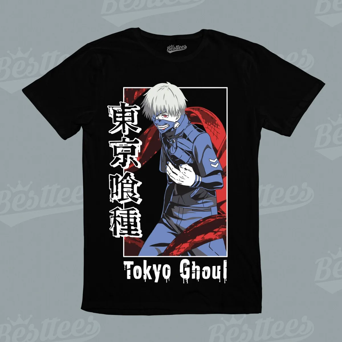 Tokyo Ghoul Dark Fantasy Anime Manga Supernatural Ken Kaneki Graphic T-Shirt