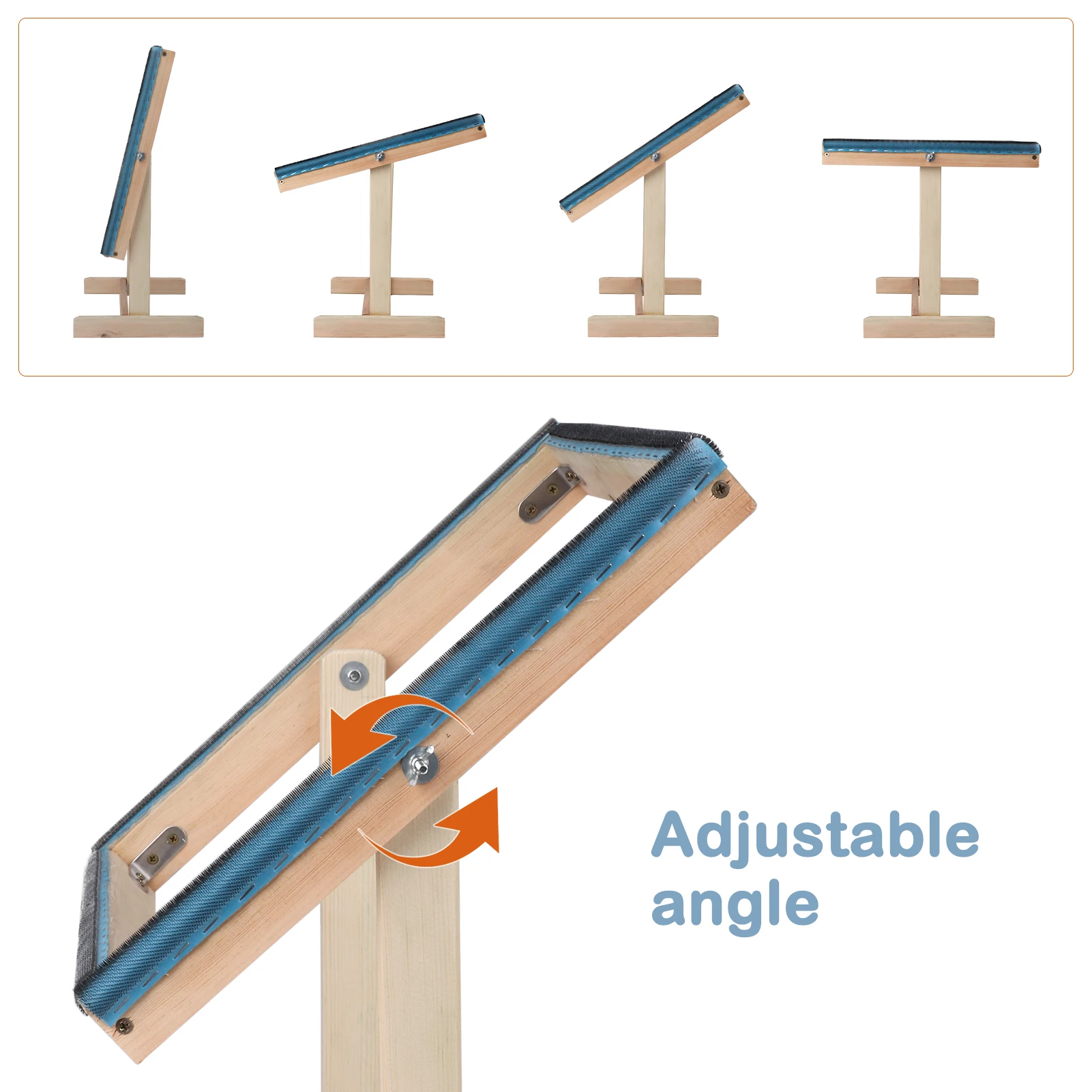 Square Embroidery Hoop Wooden Gripper Strips For Punch Needle Frame With Needle DIY Embroidery Sewing Cloth Painting Quilting