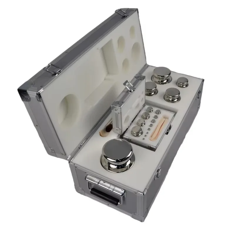 وزن E2 F1 F2 M1 500 جرام مختبر الدقة التوازن كتلة المعايرة معايرة مقياس الوزن الفولاذ المقاوم للصدأ اختبار الوزن مجموعة