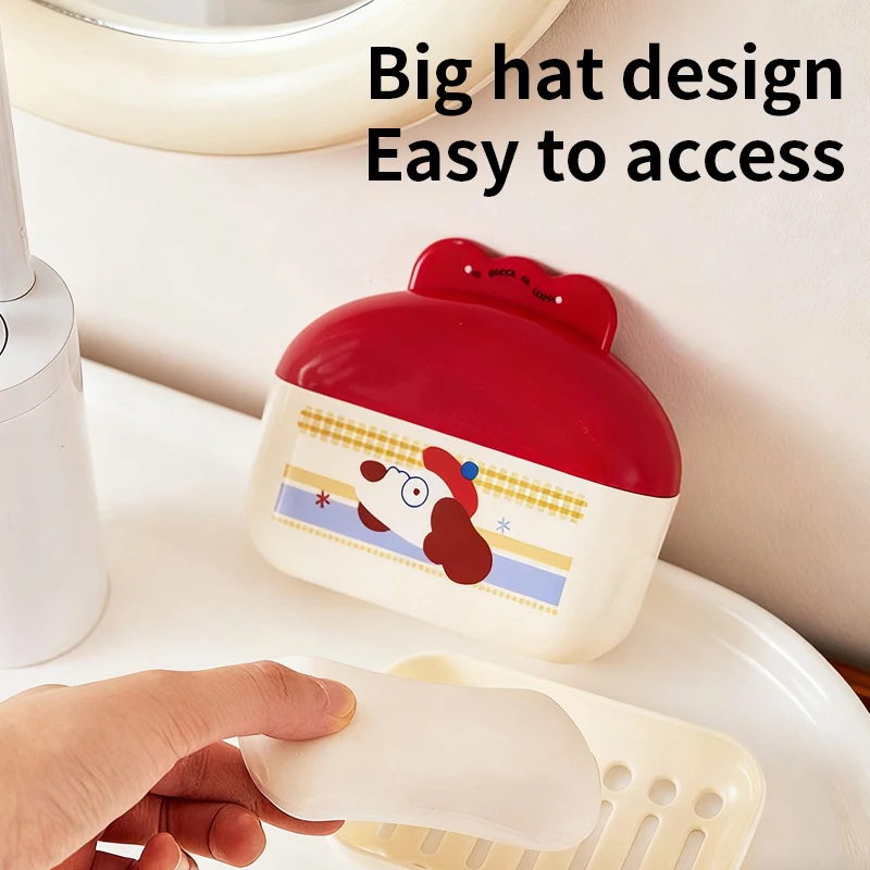 

Симпатичная креативная дорожная мыльница, высококачественная герметичная с дренажной крышкой, портативное хранилище для деловых поездок