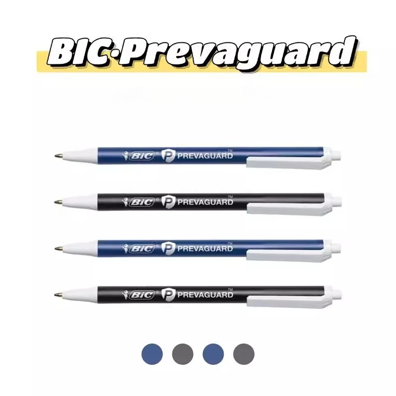 

5PCS BIC PrevaGuard Push Ballpoint Pen 1.0mm American Retro New French Contrast Color Atomic Ballpoint Pen School Supplies