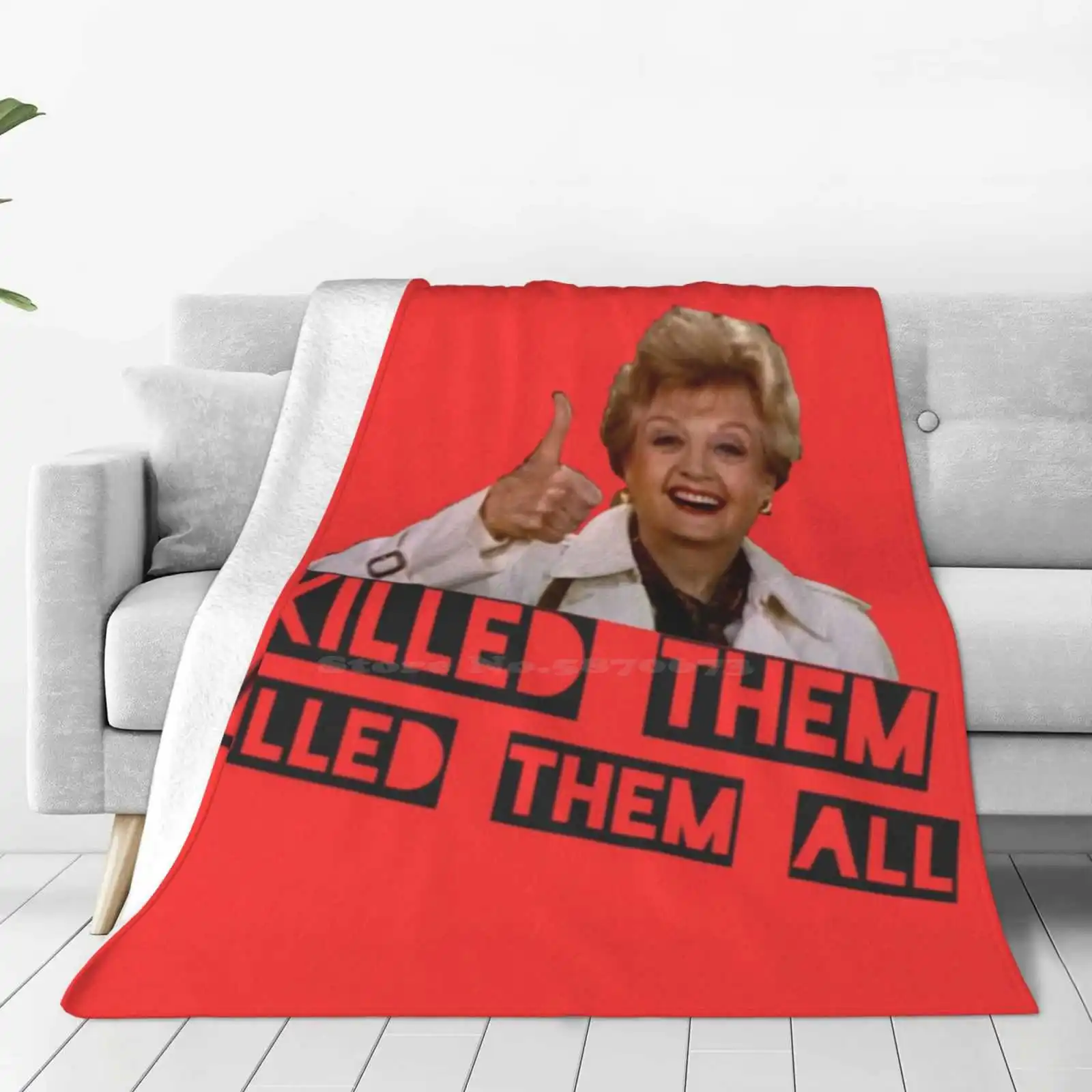 Fletcher-Secret Serial Killer Latest Super Soft Warm Light Thin Blanket Murdershewrote Killer Horror Theory Comedy