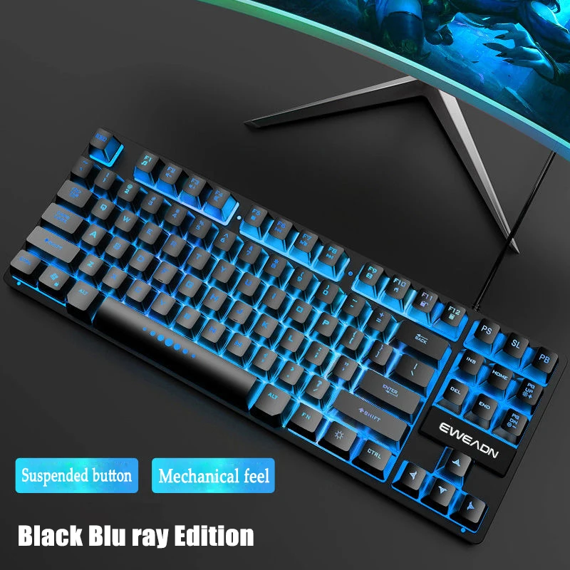 Wired Keyboard and Mouse Set Backlit Game Office Desktop Computer Laptop Usb Household Keyboard and Mouse Set