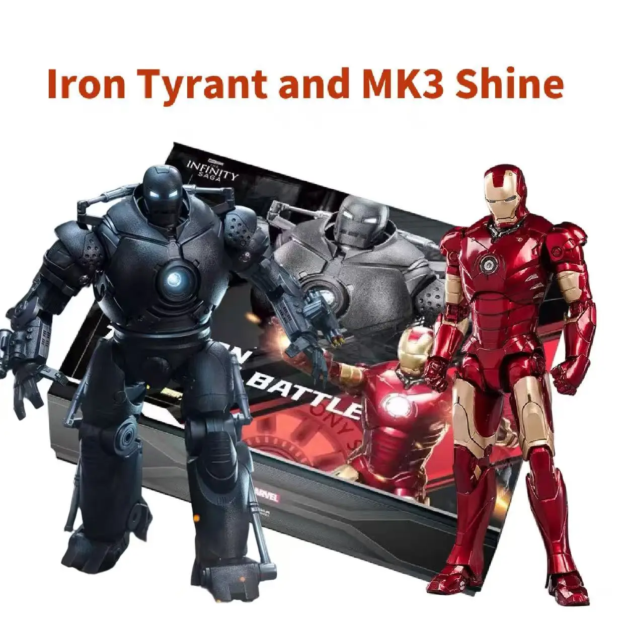 

ZD Toys Iron Man Iron Monge MK3 7-дюймовый светящийся набор - шарнирная фигурка, идеально подходит в подарок