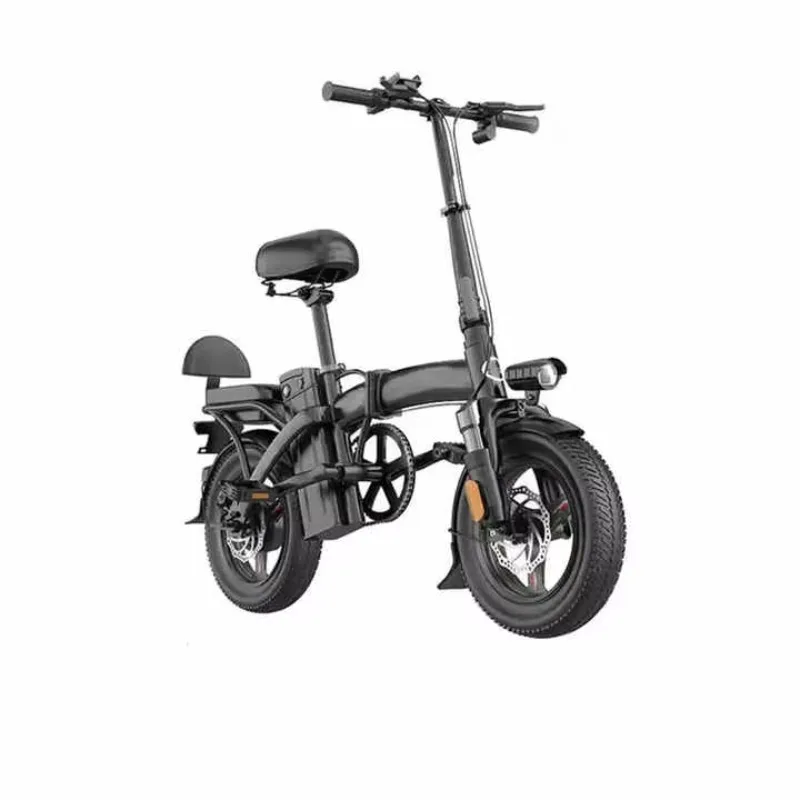 QQA 350W folding electric bicycle with 48V lithium battery, produced in China factory, adult electric bicycle, 3-speed electric