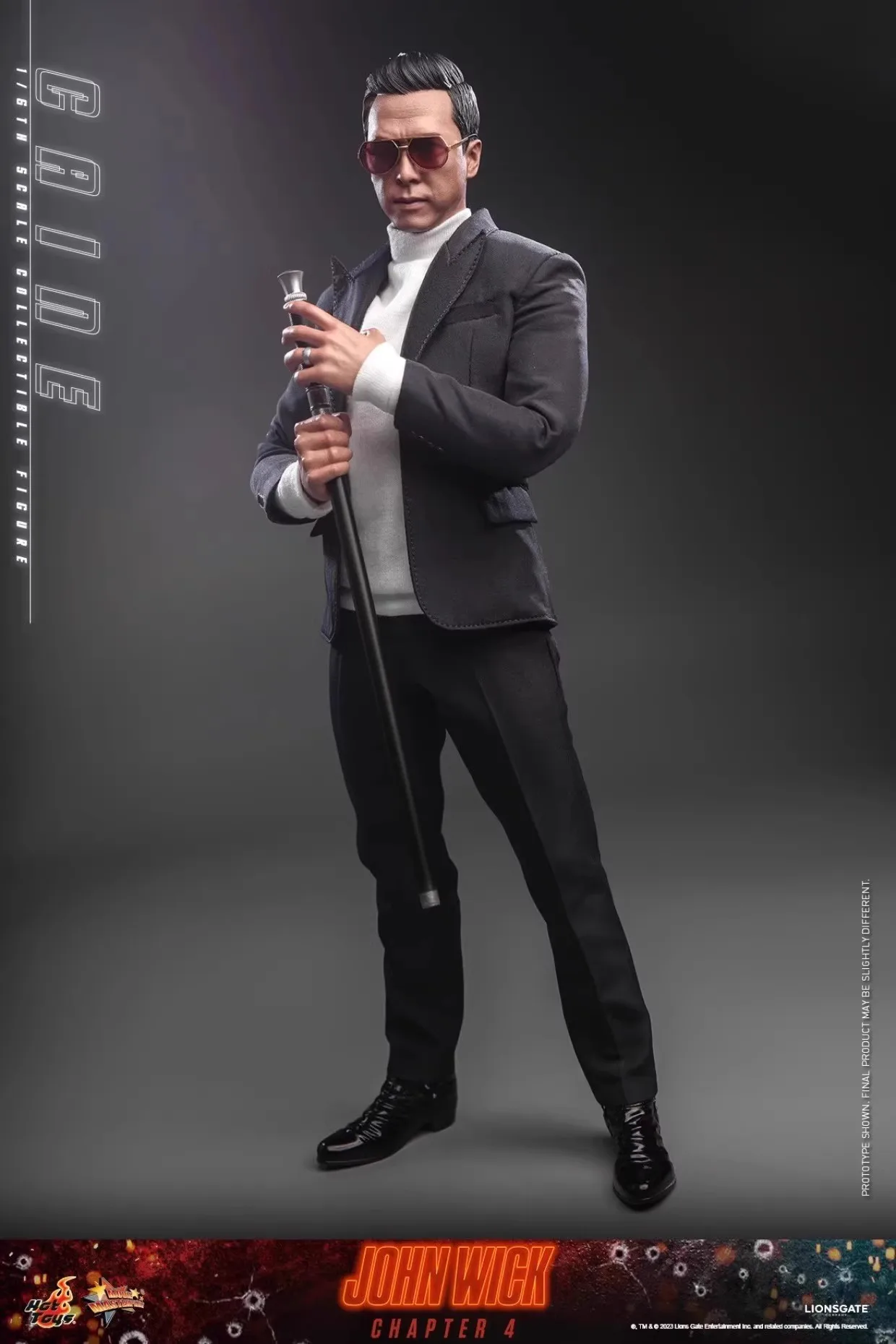 HOTTOYS MMS730 1/6 Collectible Toys Caine John Wick Chapter 4 Blind Assassin Donnie Yen Men Soldier 12'' Action Figure Model