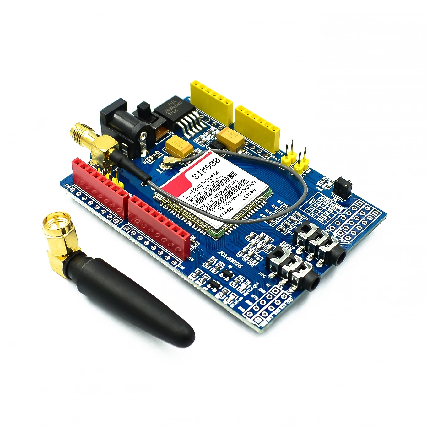 SIM900 Плата разработки GPRS/GSM Shield Четырехдиапазонный модуль для Arduino, совместимый
