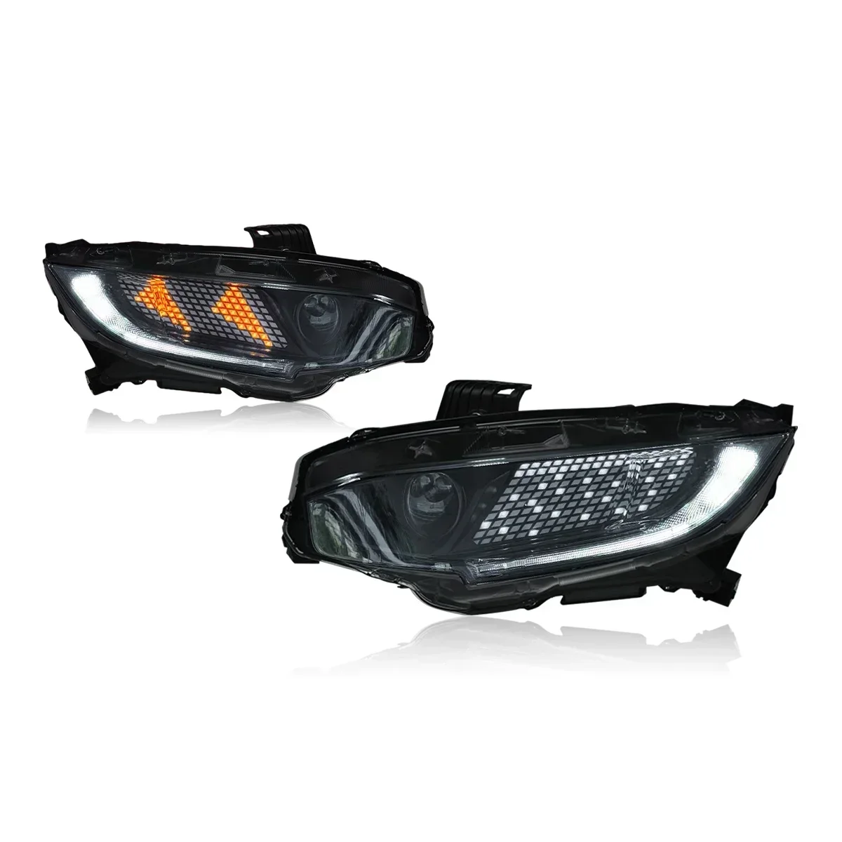 

Car For Honda Civic 10th Headlight 2016-2021 Upgrade Modified To New DRL Dynamic Turn Signal LED Headlight Auto Accessories
