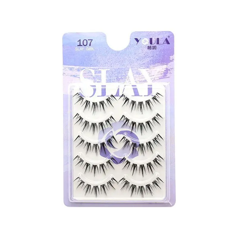 Comic Fairy False Eyelashes Glue Style Super Soft Transparent Natural Look Ideal for Beginners