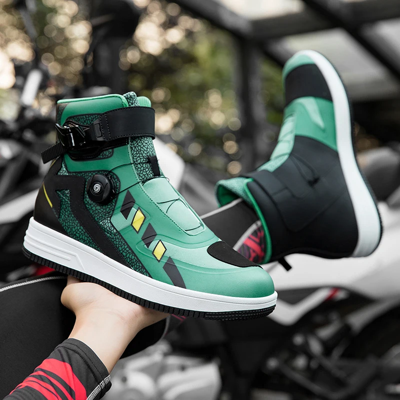 Motorcycle Protective Riding Boots New Unisex Four Season High Top Anti Slip Wear-resistant Comfortable Off-road Cycling Boots