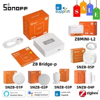 SONOFF SNZB1P/2P/3P/4P SNZB-05P Zigbee Water Leak Sensor ZbminiL2 SNZB-02D Zigbee Door Window Sensor Temperature Humidity Sensor
