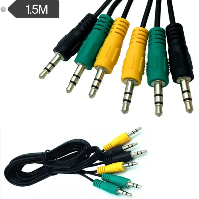 

3-in-1 Stereo Audio Cable Car 3.5mm Earphone Male-to-bus AUX Mobile Phone Audio Box Cable
