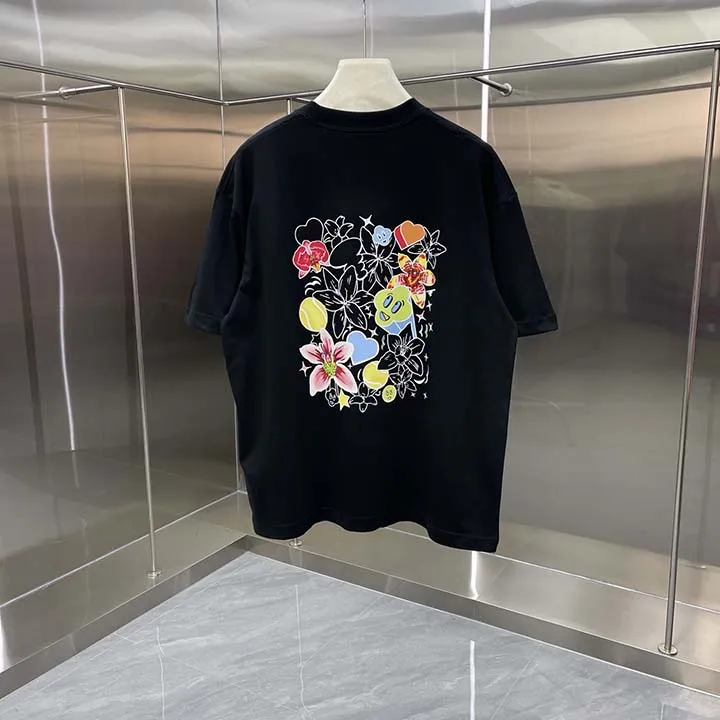 2026ss Best Version Casinoblank Paris Flowers Logo Printed Women Men T shirts Tees Oversize Men Cotton T shirt