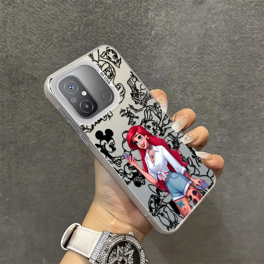 حافظة لهاتف Xiaomi Redmi 13C 12C A1 A3 A2 Plus A4 14C 13 12 A3x Disney Ariel Princess