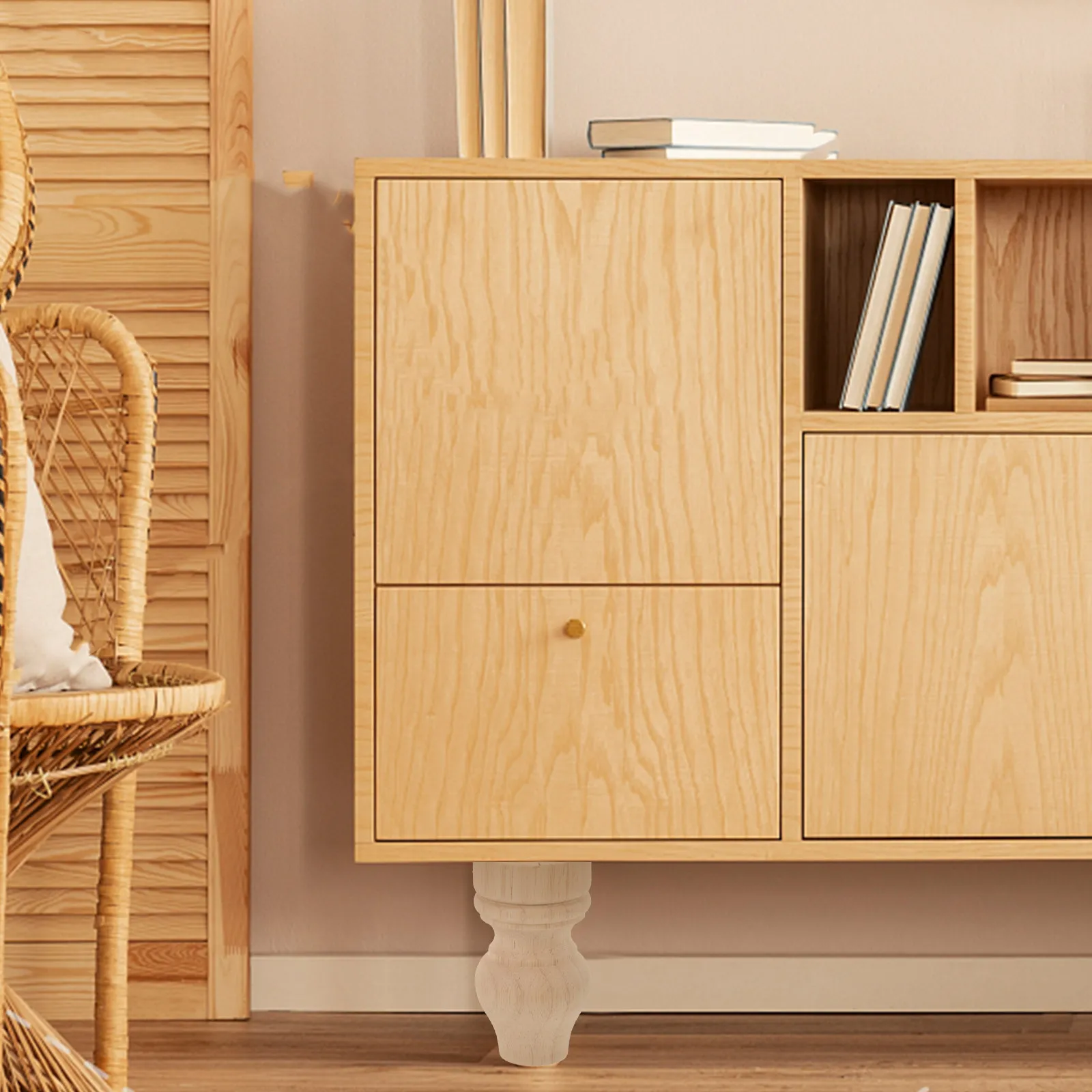 Premium Solid Wood Furniture Leg Replacement Compatible with Table Desk Chair Sofa Bed Cabinet Dresser Coffee Table Decorative