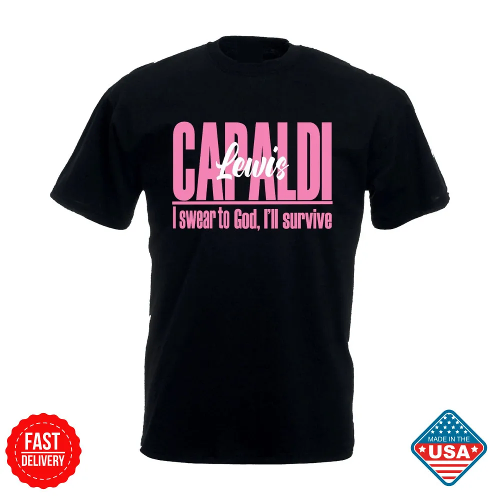 Lewis Capaldi “Survive” Lyric Tour T shirt, UK Tour 2025 Concert Inspired Tshirt