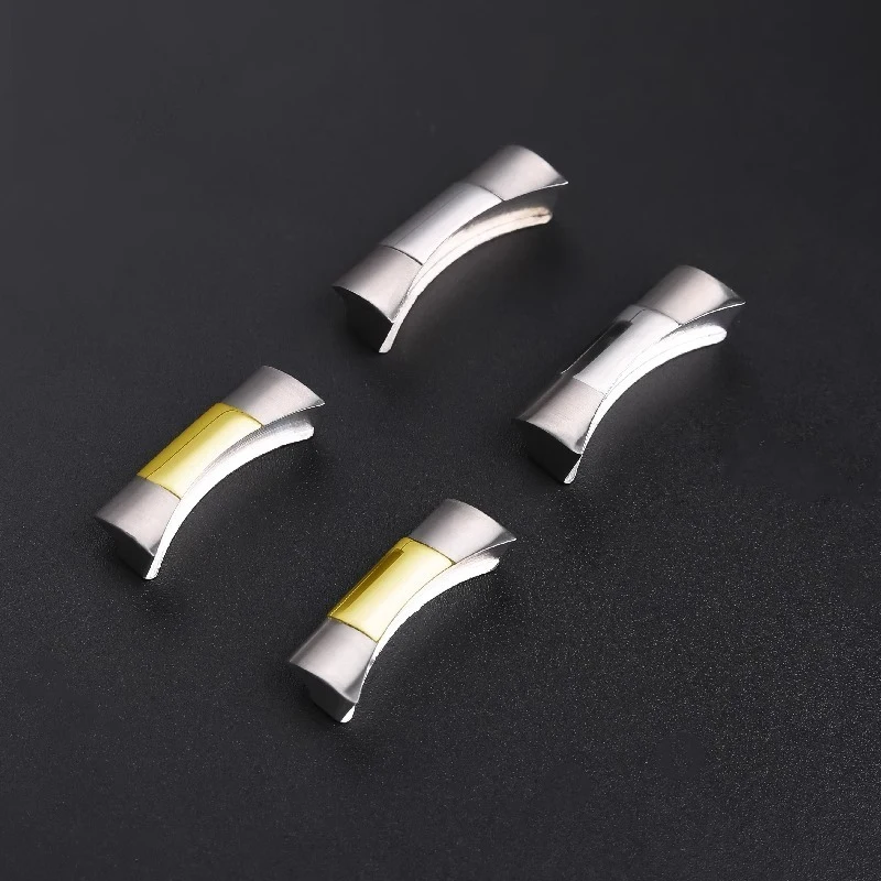 Enlace de Metal de 20, 21 y 22mm para Tudor 1958, correa de goma M79363, adaptador curvo de acero inoxidable sólido, conector de Bahía negra de 41mm