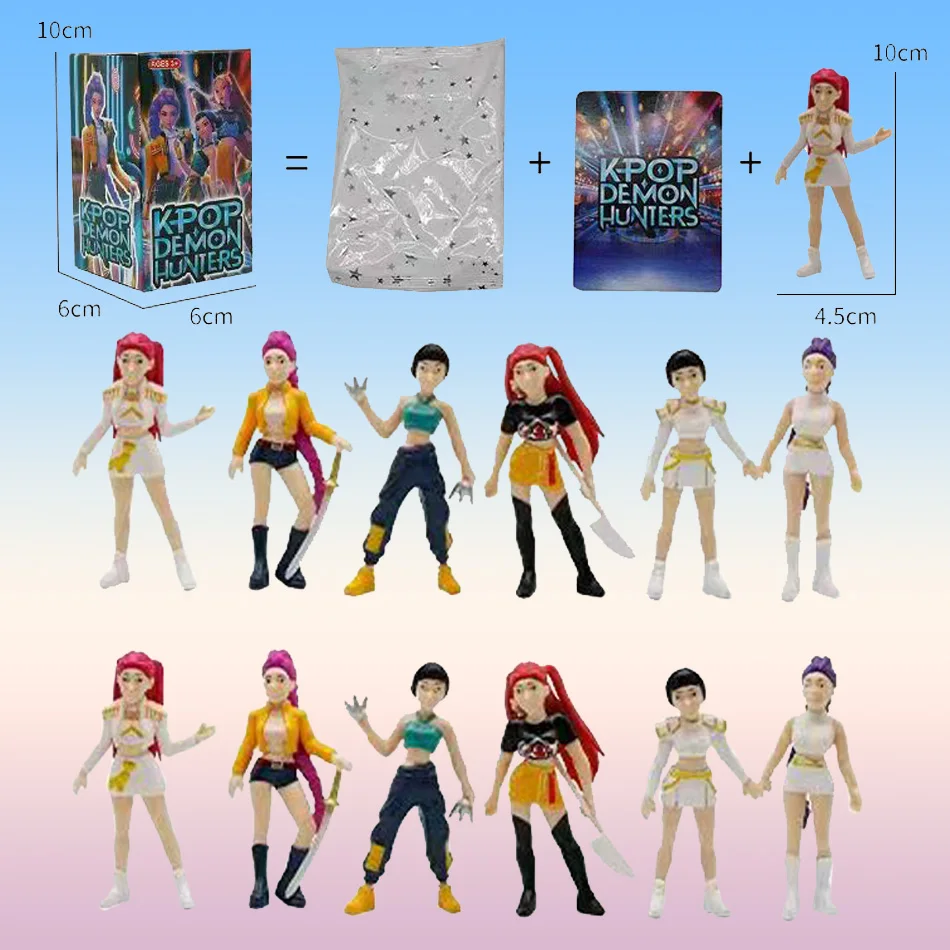 Anime Kpop Dämon Hunters blind box Action Figur Spielzeug Derpys Tiger Ranimeumi Mira Zoey Sussy Figur Puppe Für Fans Geschenk