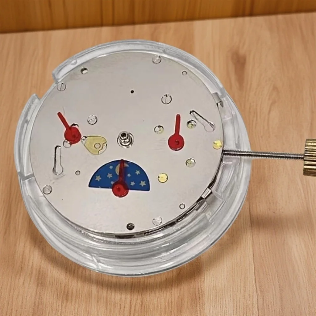 2813 Movement Six-Hand Three-Eye Chronograph with Moon Phase and Small Seconds 8205 Movement