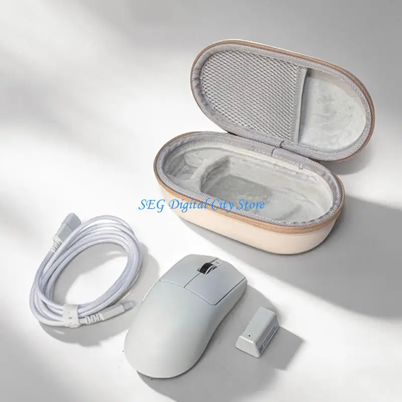 U75B Travel Storage Case For GPW5 Mouse Includes Dedicated Compartment For Accessories And Smooth Metal Zippered Box