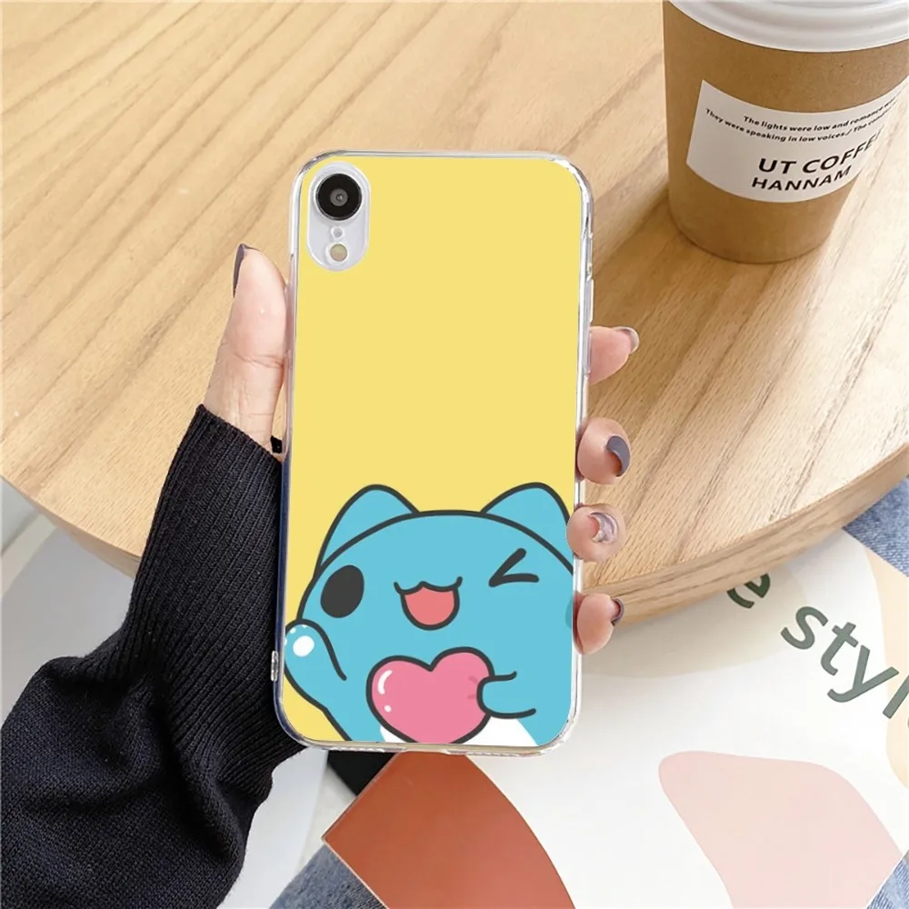 Bugcat Capoo Cute Phone Case For Iphone 15 11 13 14 Pro Max 7 8 Plus X Xr Xs Max Se2020 12mini Transparent Cover