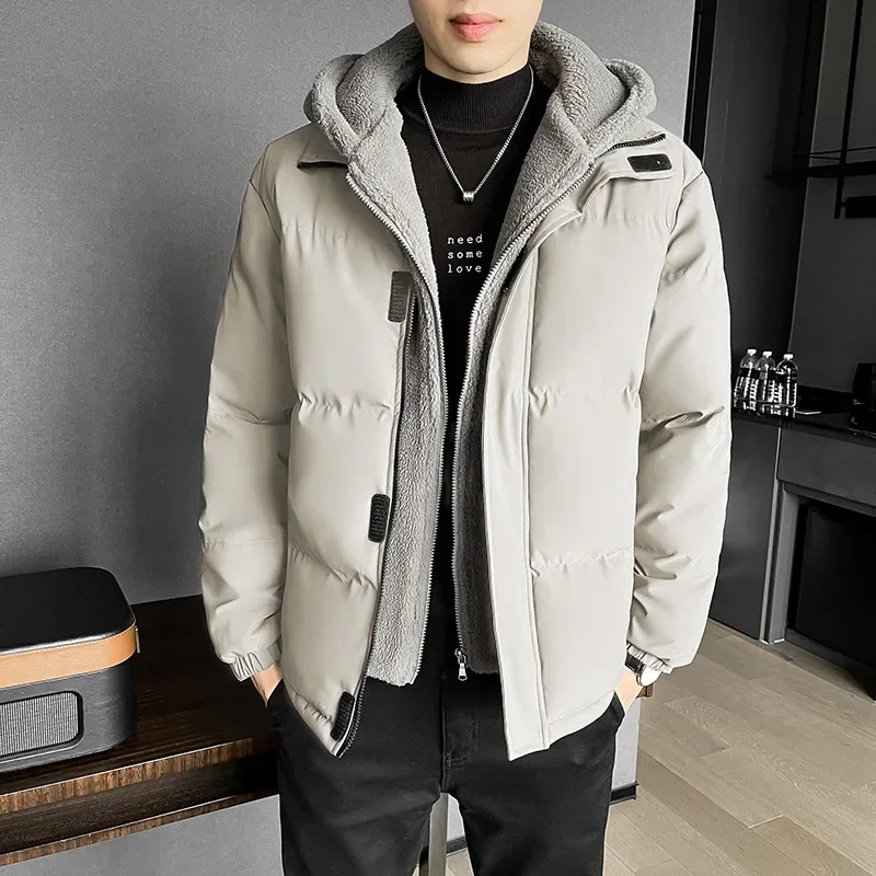 Parkas Jacket Men 2023 Large Size Men Winter New Thick Warm Jacket Men\'s Fashion Brand Hooded Cotton-padded Jacket