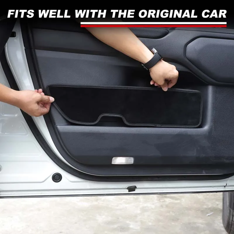 

For Toyota Prado LC250 2024+ Land Cruiser 250 door protective cover door kick plate anti-dirty pad auto accessories 4pcs