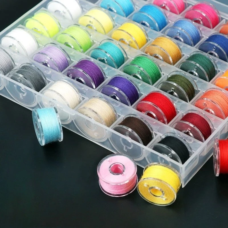 25/36/50 Pcs Handmade Embroidery Sewing Threads Polyester Home Hand Stitching Sewing Machine Supplies Yarn Line Box Color Random