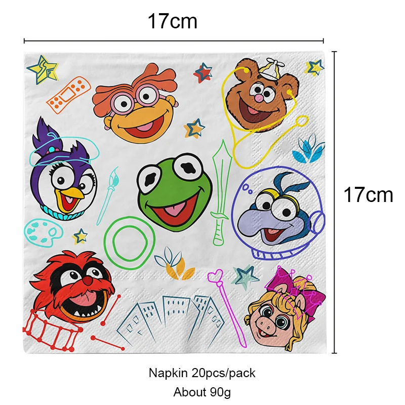 Disney série cuppet bebês tema fontes de festa dos desenhos animados toalha de mesa guardanapo crianças aniversário chá de bebê presente decorações brinquedo