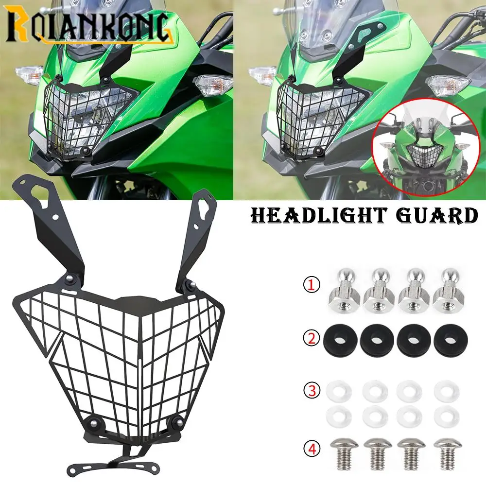 

Headlight Guard For kawasaki VERSYS X250 X300 ABS 2017-2022 2023 Motorcycle VERSYSX250 VERSYSX300 ABS Grille Protector Cover