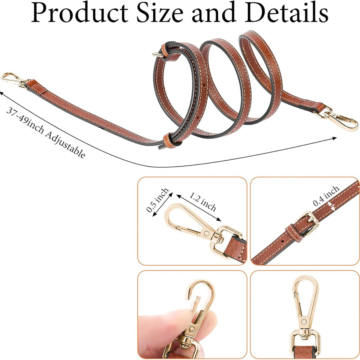 Bag Strap For Longchamp Mini Free Punching Modification Transformation Accessories for Mini Bag Punch-free Bag Strap