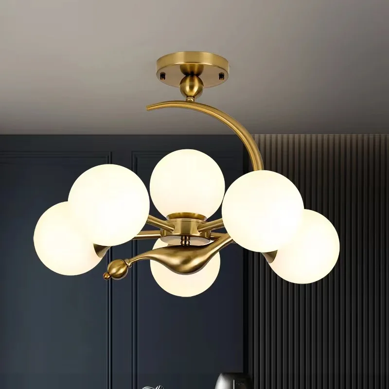 Post-modern Nordic lighting simple modern American style for living room personality dining room study bedroom chandelier