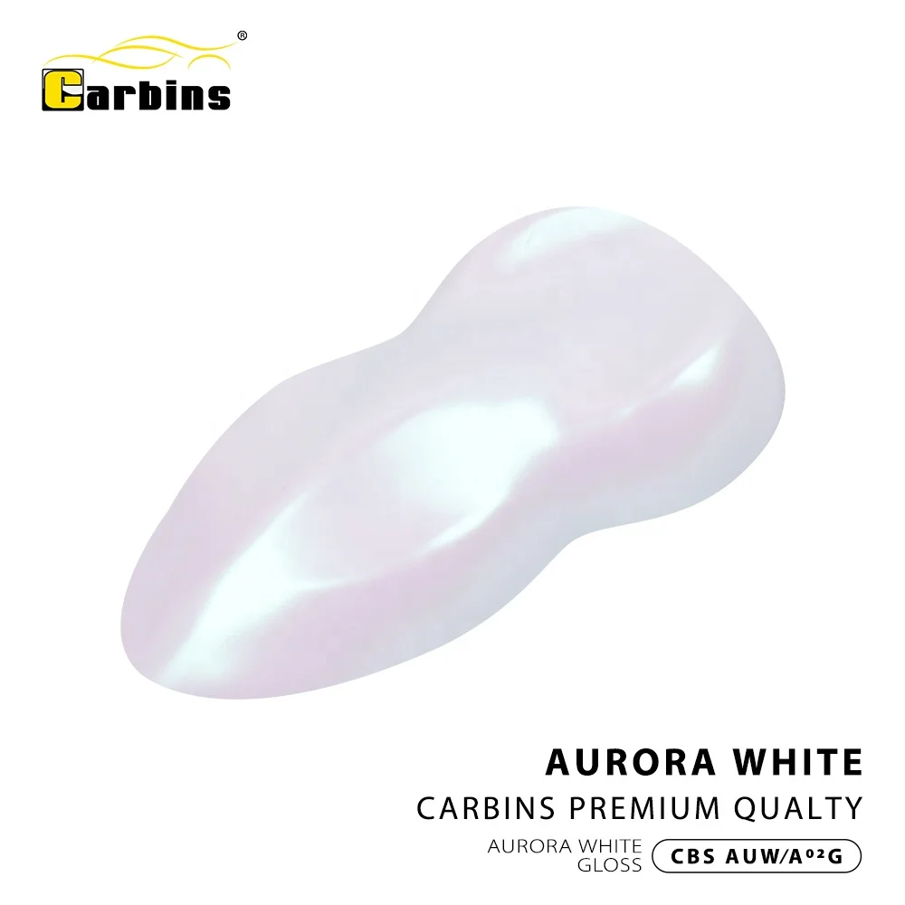 2025 1.52*1.8M Carbins Aurora White Gloss Car Wrap Vinyl Wrap Stickers Roll Film Car Body Film for Car Vehicle Wrap